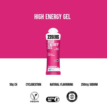 Picture of HIGH ENERGY GEL STRAWBERRY BOX OF 24
